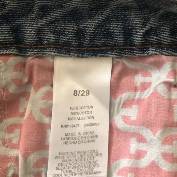 NWOT SAM ELDEMAN Stiletto High Rise Denim Short - Picture 6 of 6